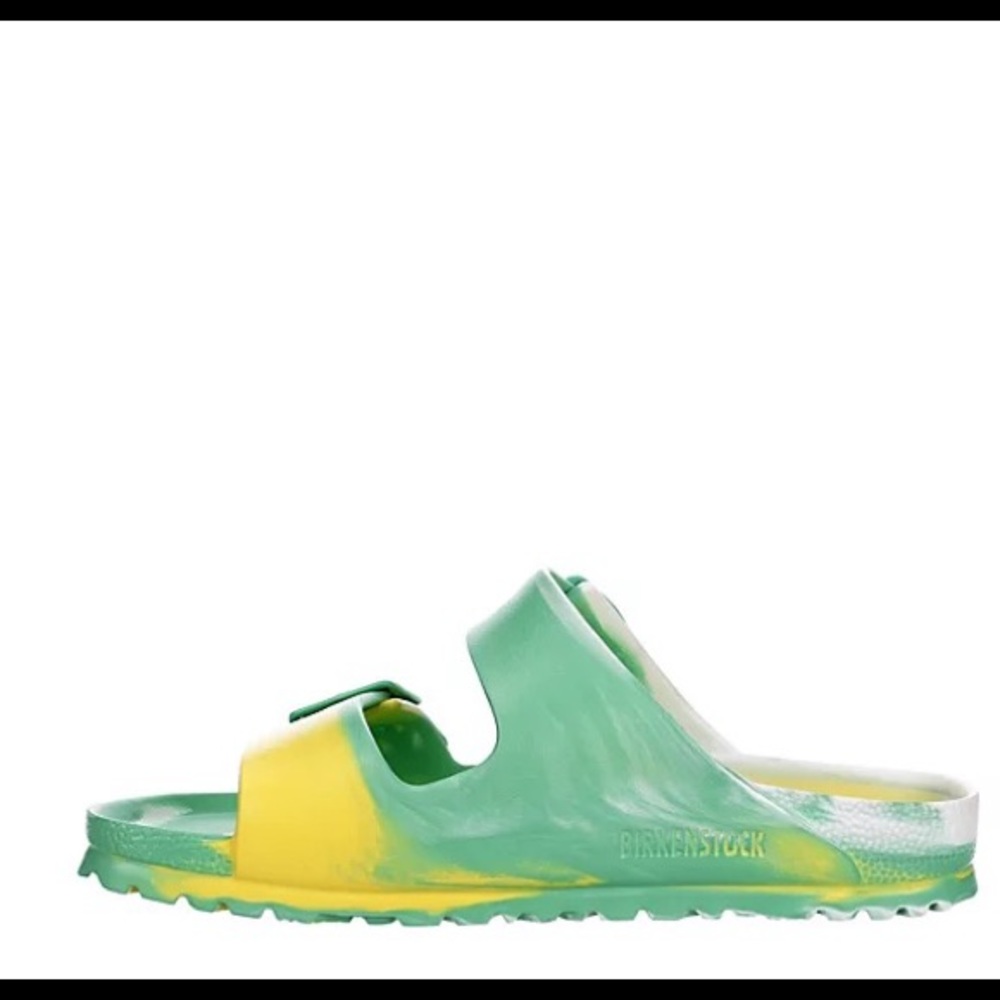 New BIRKENSTOCK WOMENS ARIZONA ESSENTIALS SLIDE SANDAL TIE-DYE 8 - Picture 3 of 4